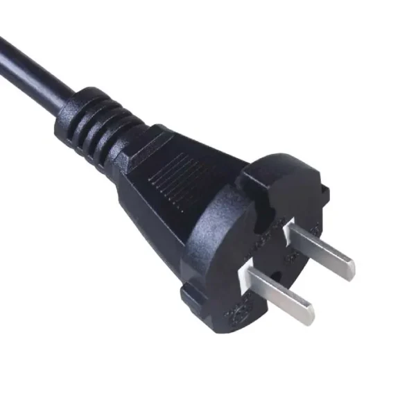 The China Power Cord GB 2099 2 Wire Non-Grounding 3C Certificated is a specific type of power cord designed for use in China with appliances and devices