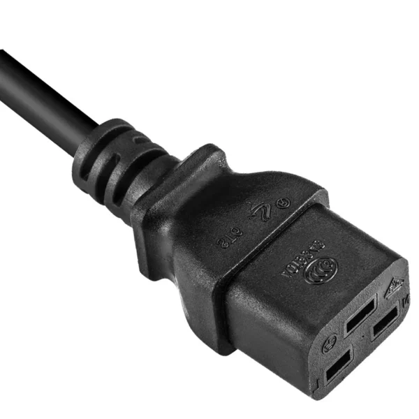 IEC 60320 C19 Power Cord with Straight Receptacle