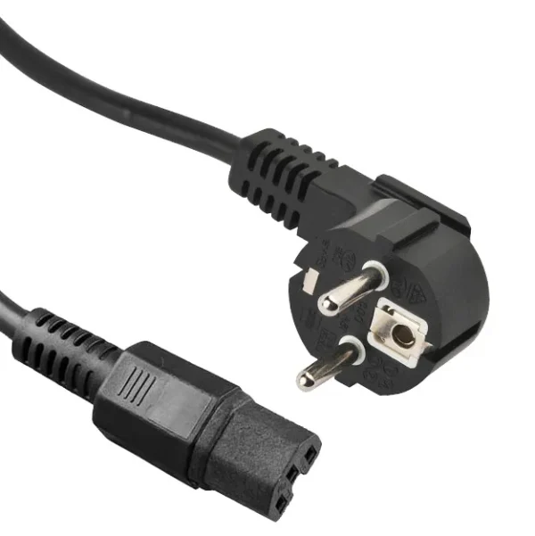 Korea Power Cord: 2 Prong 3 Wire, Type F Schuko to IEC C15, KTL & KC Certified