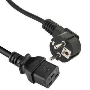 Korea Power Cord: 2 Prong 3 Wire, Type F Schuko to IEC C19, KTL & KC Certified